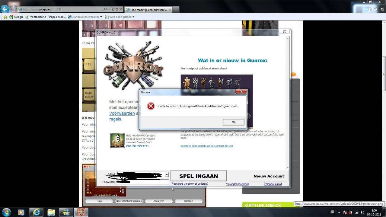 Problem With Loggin Gunrox